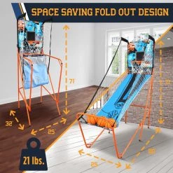 Serenelife Single Shot Basketball Arcade Game Sports & Outdoors