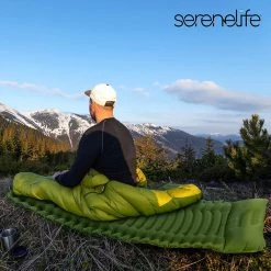 SereneLife Ultralight Sleeping Pad With Carrying Bag Sports & Outdoors
