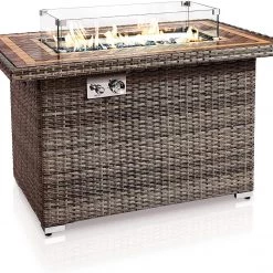 Serenelife Propane Gas Fire Pit SLFPTIL49