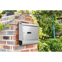 SereneLife Modern Wall Mount Lockable Mailbox SLMAB06 Home & Lighting