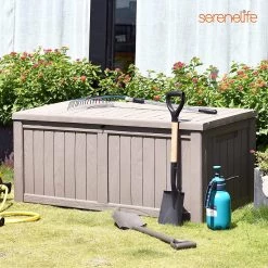 Serenelife Deck Storage Box 120 Gallon SLSTBX60 Home & Lighting