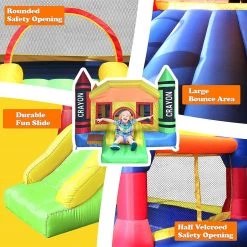 Serenelife Sports & Outdoors Inflatable Bounce House Castle SLIB930