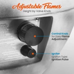 Serenelife Propane Gas Fire Pit SLFPBAL Tools & Garden