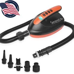 SereneLife SLPUMP25 Premium Compact Digital Air Pump Compressor