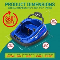 Serenelife 360° Spinning Kids Bumper Car SLBUPC22