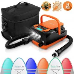 SereneLife SLPUMP50 Premium Compact Digital Air Pump Compressor Sports & Outdoors