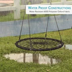 SereneLife Sports & Outdoors Indoor/Outdoor Hanging Rope Swinging Seat Spinner SLSWNG200