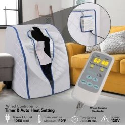 SereneLife Portable Therapeutic Infrared Sauna Spa SLISAU20SL Health & Beauty