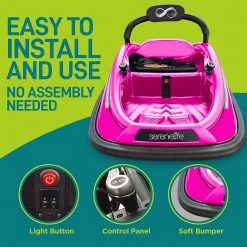 Serenelife 360° Spinning Kids Bumper Car SLBUPC54 Toys & Drones