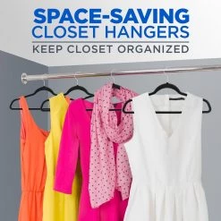 Serenelife Home & Lighting Non-Slip Velvet Clothes Hangers SLHVEL50