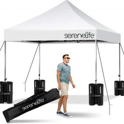 SereneLife Pop Up Canopy Tent Sports & Outdoors
