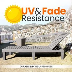 Serenelife Adjustable Outdoor Patio Chaise Lounge SLLOUNG70 Lawn & Garden