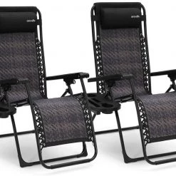 Serenelife Rattan Zero Gravity Lawn Chair SL1ZRC65 11 Serenelife Rattan Zero Gravity Lawn Chair SL1ZRC65