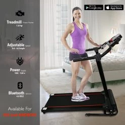 SereneLife Sports & Outdoors Smart Digital Folding Exercise Machine SLFTRD18
