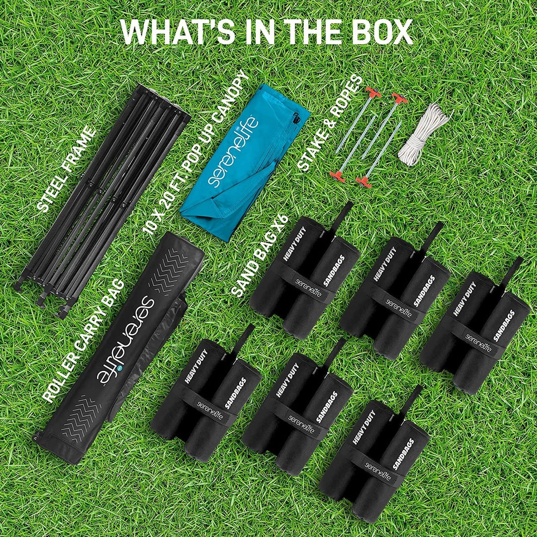 Serenelife Sports & Outdoors Tent Commercial Instant Shelter 8 Serenelife Sports & Outdoors Tent Commercial Instant Shelter