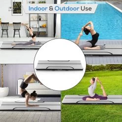 SereneLife Sports & Outdoors Inflatable Air Tumbling Mat 9.8ft SLGM3KB