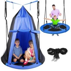 Serenelife Kids Fun Tent Rope Swing Kit SLSWNG350BL