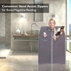 SereneLife Health & Beauty Portable Infrared Sauna SLISAU10GRY