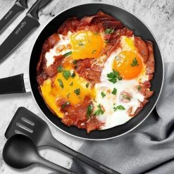 Serenelife Home Kitchen Cookware 20-Piece Set Home & Lighting