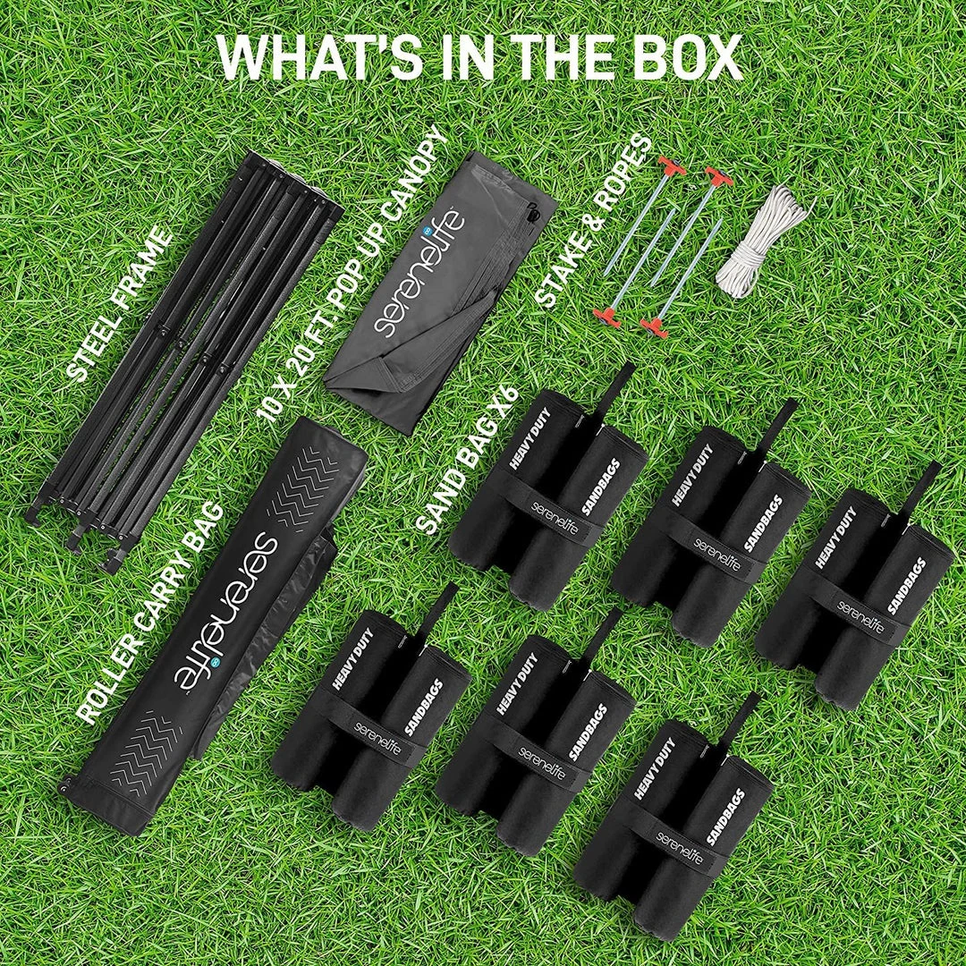 Serenelife Sports & Outdoors Tent Commercial Instant Shelter 30 Serenelife Sports & Outdoors Tent Commercial Instant Shelter