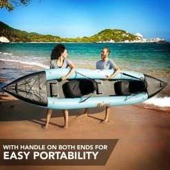 Serenelife Inflatable Kayak Set SLKYK50AQA Sports & Outdoors