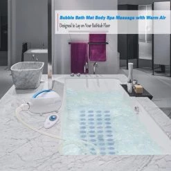 SereneLife Bubble Bath Mat Body Spa Massage PHSPAMT24HT Health & Beauty