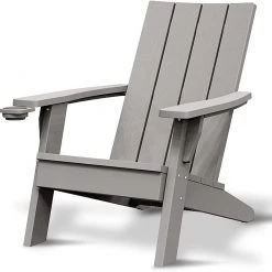 Serenelife Outdoor Patio Folding Adirondack Chair SLADCH50 Lawn & Garden
