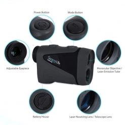 SereneLife Golf Laser Range Finder Monocular SLGRF30BK