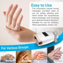 Serenelife Therapeutic Hand Massager SLHNDMSG85WT Health & Beauty