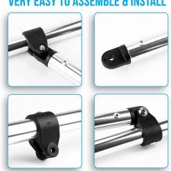 Serenelife 4 Bow Bimini Top SLBT4BUR739 Sports & Outdoors