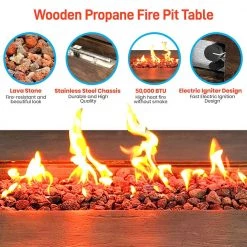 Serenelife Propane Gas Fire Pit SLCNX76