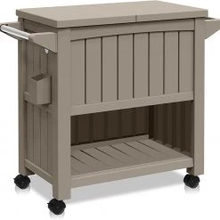 Serenelife Patio Kitchen Cart For Outdoor Use SLSVCT90