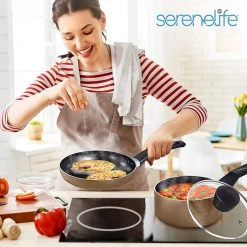 Serenelife Home & Lighting Home Kitchen Cookware 6-Piece Set