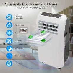 SereneLife Portable Air Conditioner And Heater SLACHT108