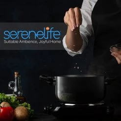 Serenelife Home & Lighting Home Kitchen Cookware 15-Piece Set