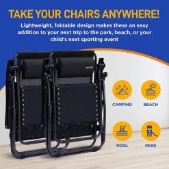 Serenelife Adjustable Zero Gravity Chair Set