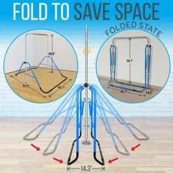 Serenelife Safely Fun Gymnastics Bar SLGYMBAR100BL Sports & Outdoors