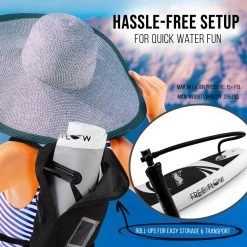 SereneLife Sports & Outdoors SLSUPB06 Free-Flow SUP Inflatable Paddle Board