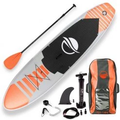 SereneLife Free-Flow SUP Inflatable Paddle Board Sports & Outdoors
