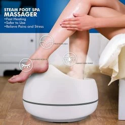 Serenelife Health & Beauty Steam Foot Spa Bath Massager SLFTSP140