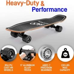 Serenelife Sports & Outdoors Canadian Maple Deck Skateboard 6" 29 Serenelife Sports & Outdoors Canadian Maple Deck Skateboard 6