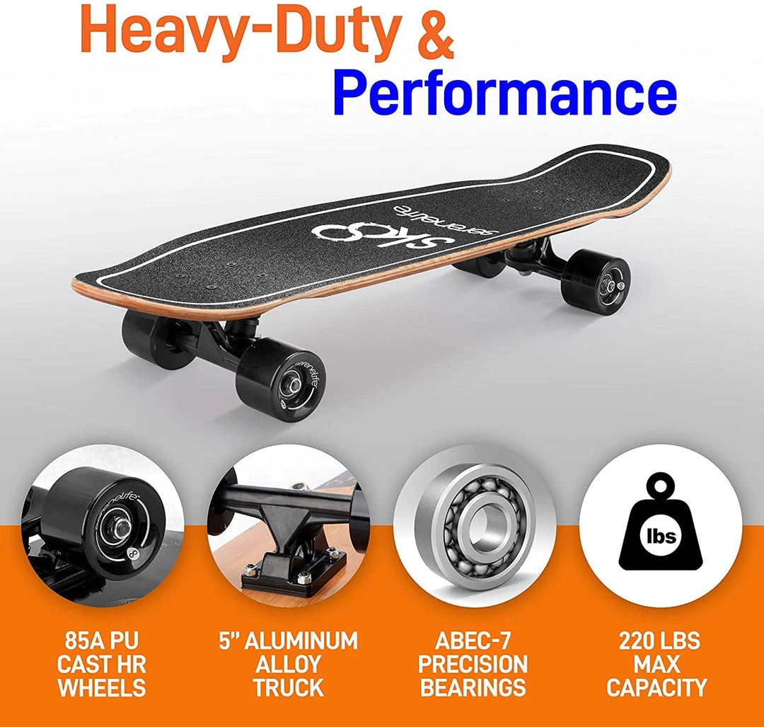 Serenelife Sports & Outdoors Canadian Maple Deck Skateboard 6" 14 Serenelife Sports & Outdoors Canadian Maple Deck Skateboard 6"