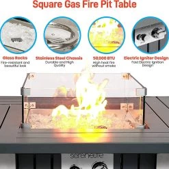 Serenelife Propane Gas Fire Pit SLFPX69