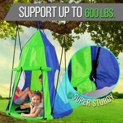 SereneLife Sports & Outdoors Trees Hanging Circle Saucer Swing SLSWNG350