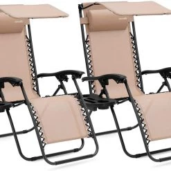 Serenelife Adjustable Zero Gravity Chair Set