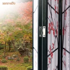 Serenelife Home & Lighting 4-Panel Room Divider SLRDFL7