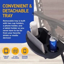 Serenelife Camping & Outdoor Adjustable Zero Gravity Chair Set