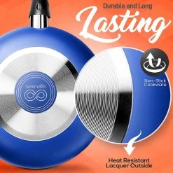 Serenelife Home & Lighting Home Kitchen Cookware 15-Piece Set