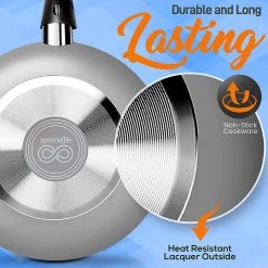 Serenelife Home & Lighting Home Kitchen Cookware 6-Piece Set