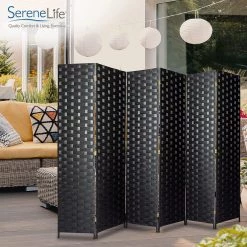 Serenelife 6-Panel Room Divider SLRDX64 Home & Lighting